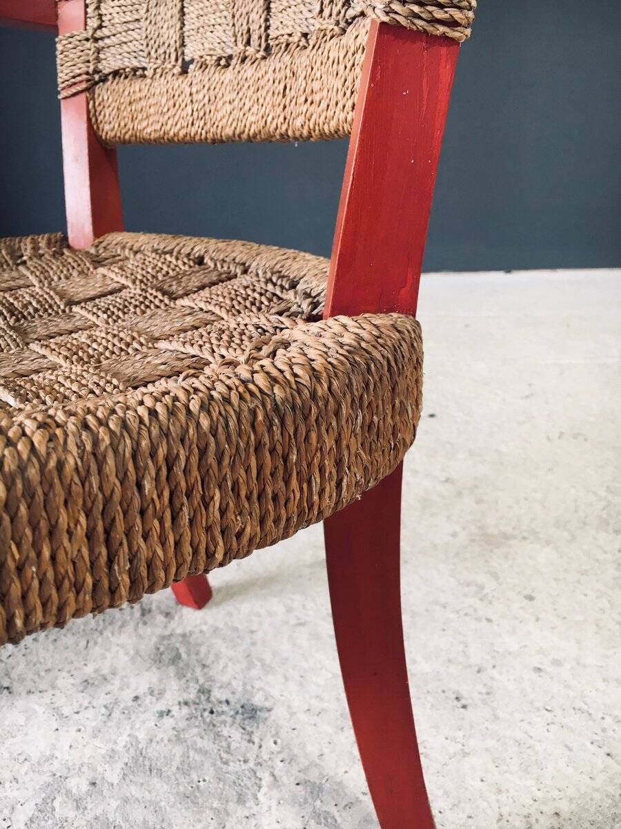 Vintage Mediterranean Rope Armchair, France, 1930s