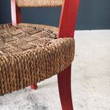 Vintage Mediterranean Rope Armchair, France, 1930s