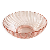 Saladier Arcoroc Rosaline rose – années 70