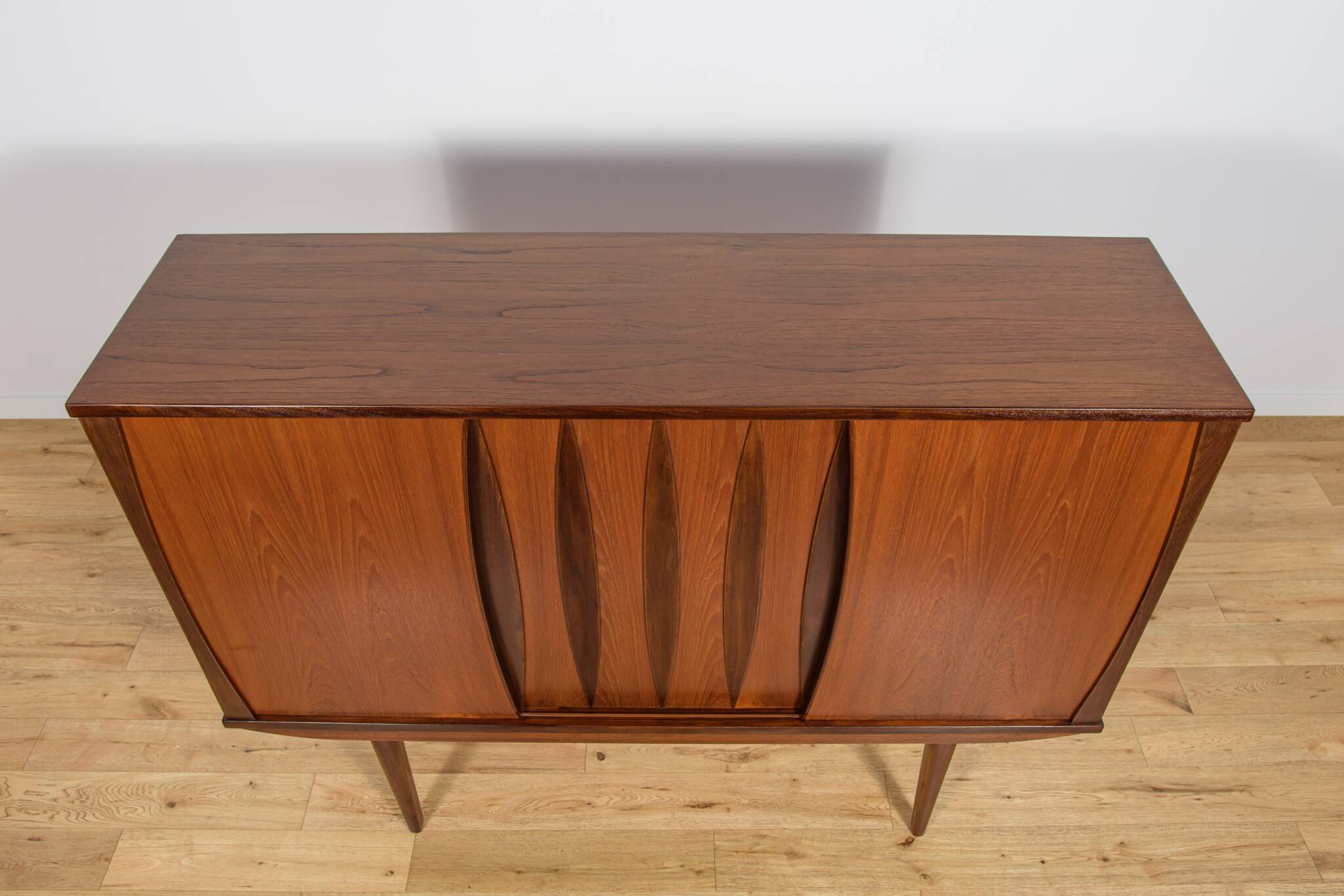 Mid-Century Teak Highboard, Denmark, 1960s