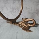 Old swan towel rack