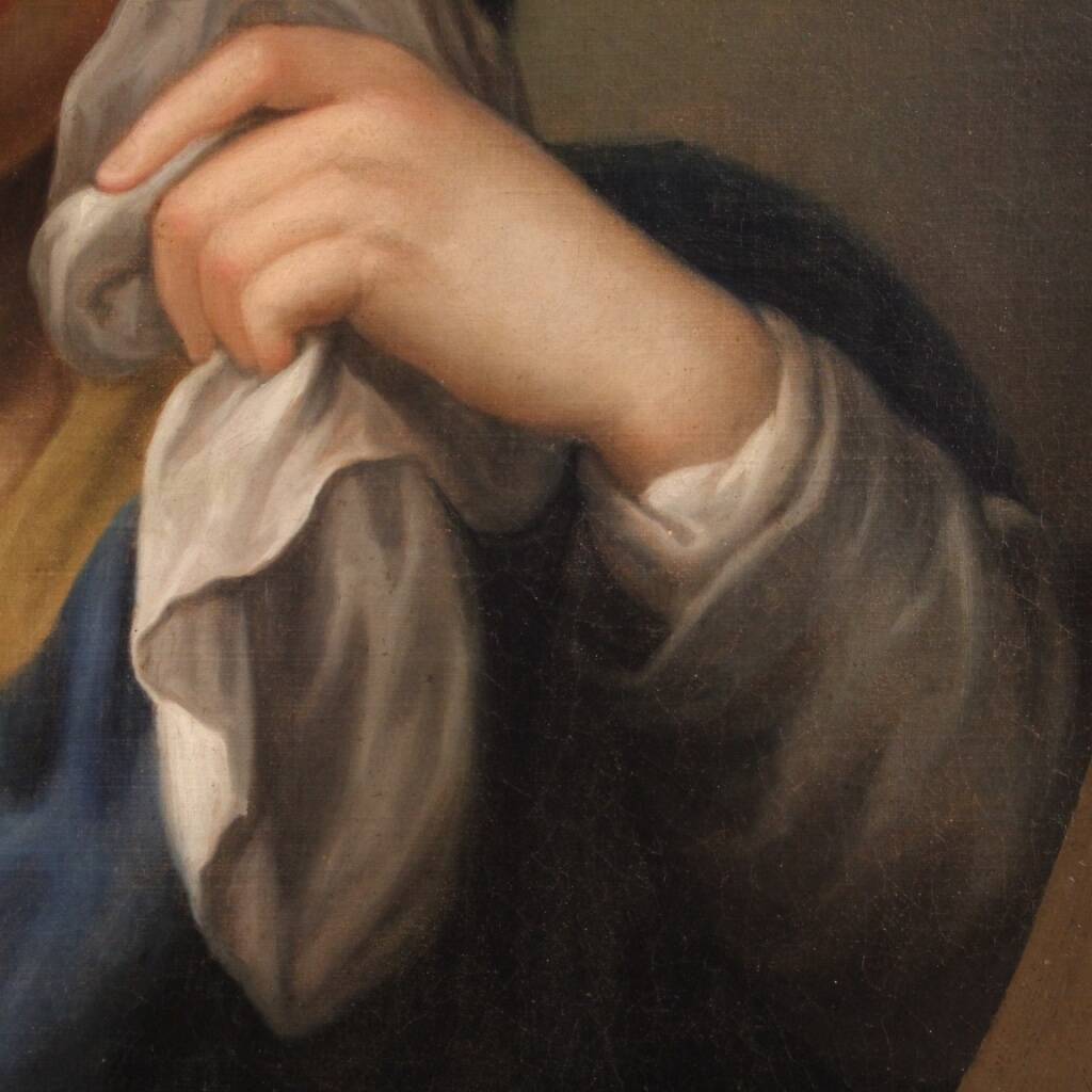 Antique painting of the Virgin of Sorrows from the 18th century