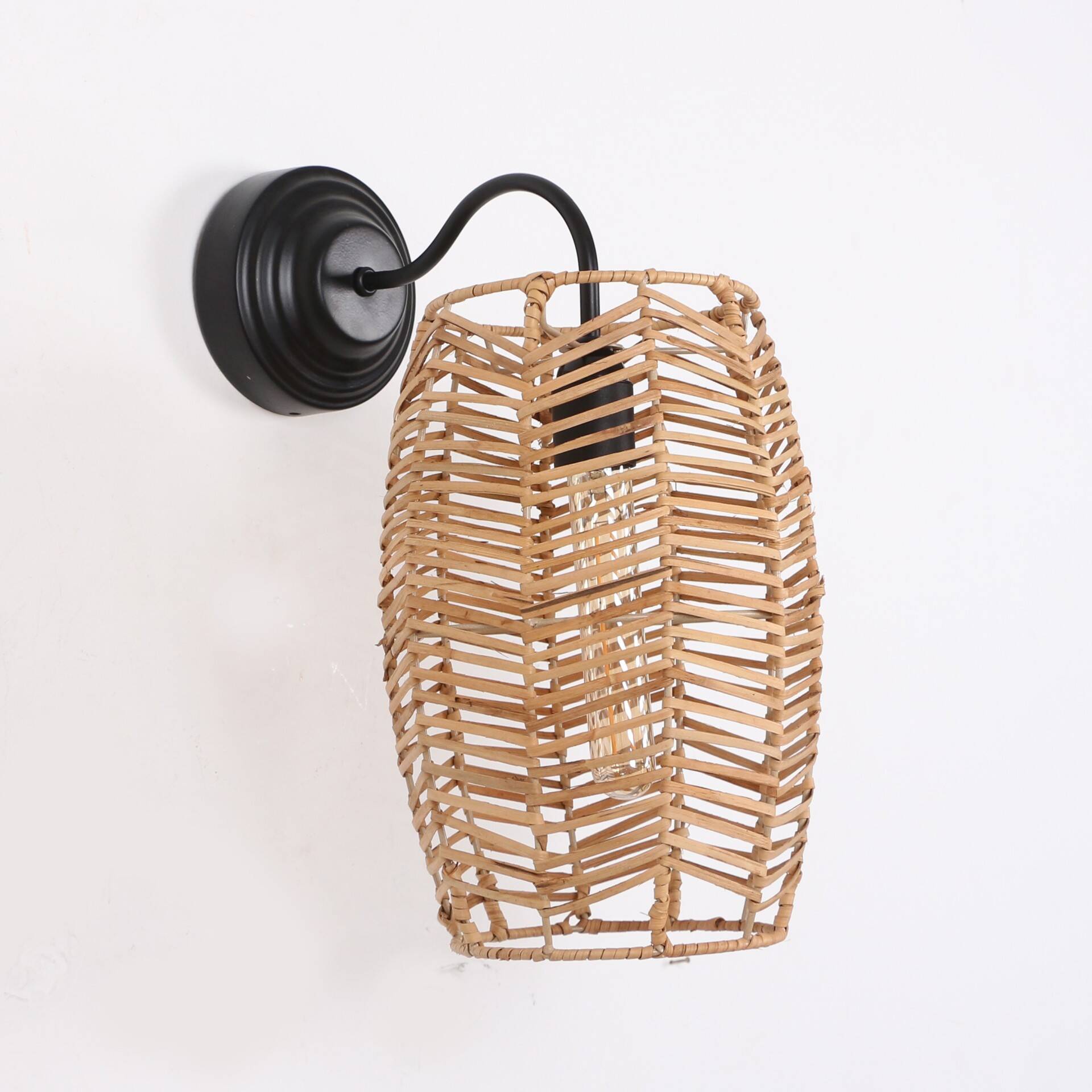 Rattan Sconces, Wall Lighting, Bedroom Lighting,Wicker Light