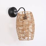 Rattan Sconces, Wall Lighting, Bedroom Lighting,Wicker Light