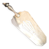 Art deco pie server in openwork silver metal - goldsmith armand frenais 1910-1920