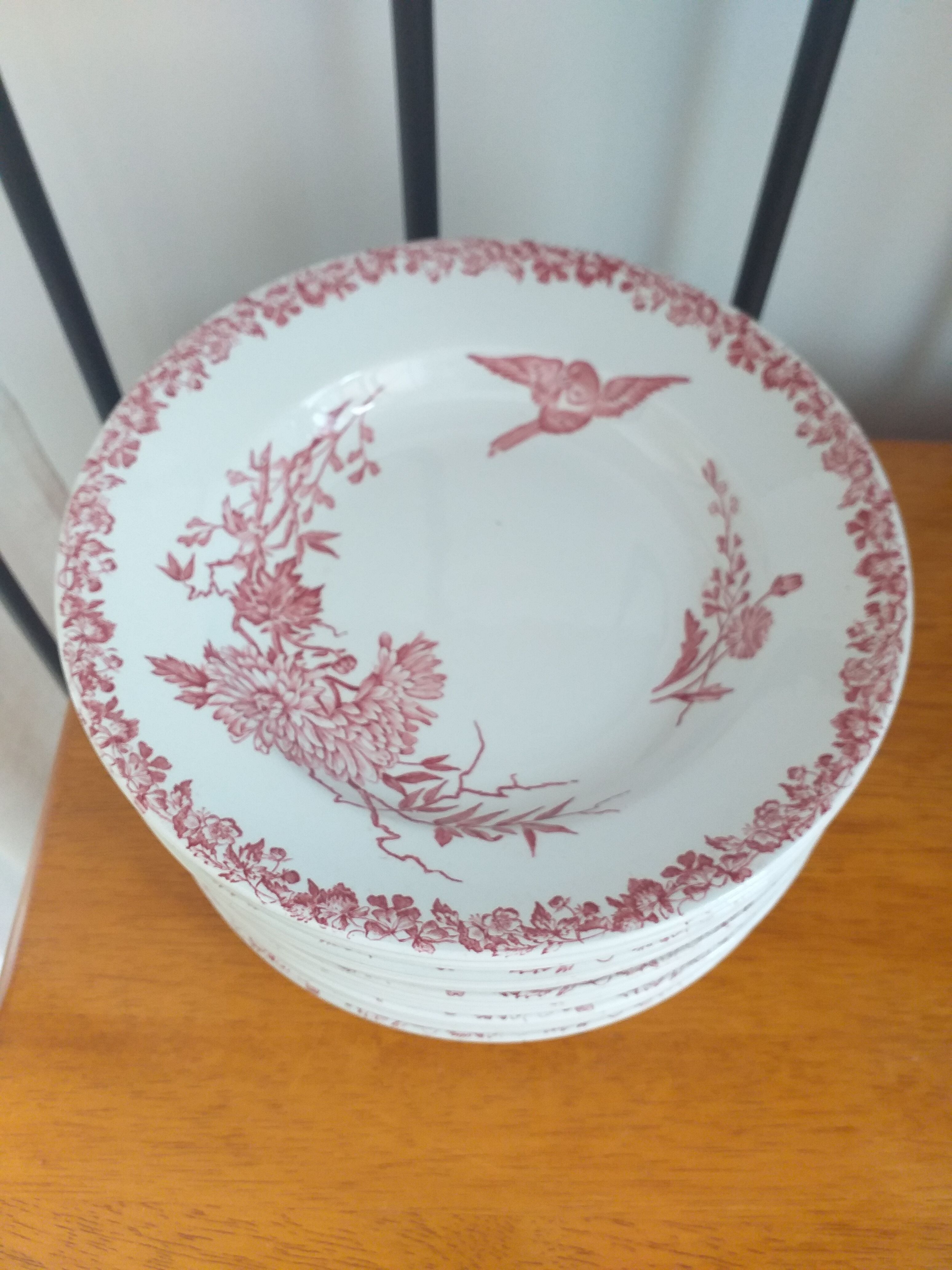 Hollow porcelain plates FF Pexonne