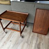 Danish Furnituremakers Scandinavian Teak Serving Trolley