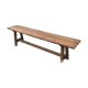 Banc de ferme en mélèze massif