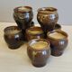 Lot 8 coffee cups in vintage ceramic 60s