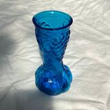 Italian vase in blue glass around the 1970s dimension: H-25cm- D-10cm-