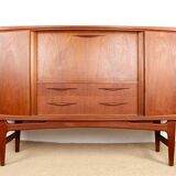 Sideboard, Danish teak Highboard, Ærthoj Jensen and Mølholm Herning 1960