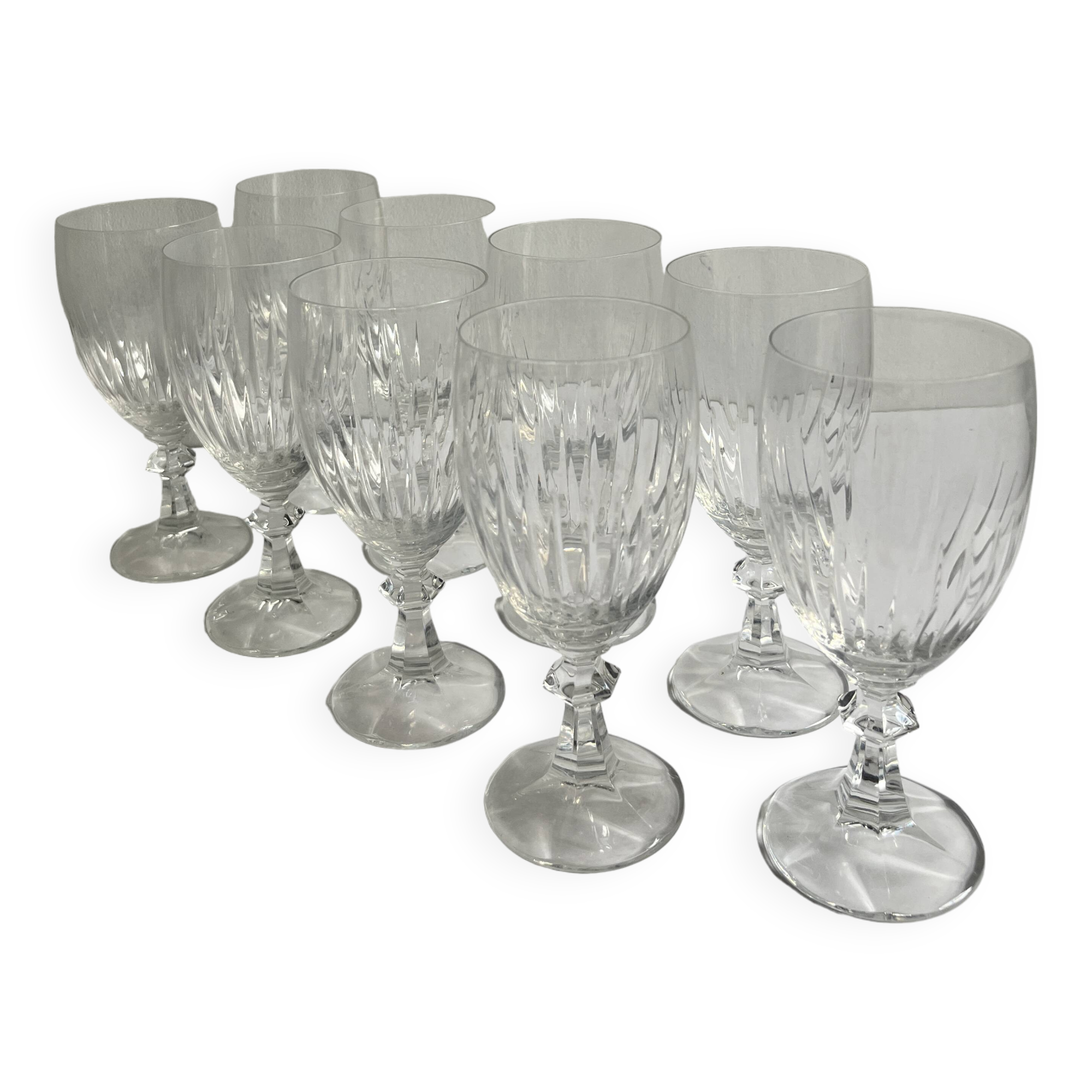 Crystal wine glasses