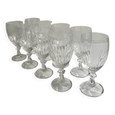 Verres à vin en cristal