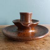 Cellar rat hand candle holder with pyrite terracotta