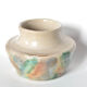 Handcrafted stoneware vase signed