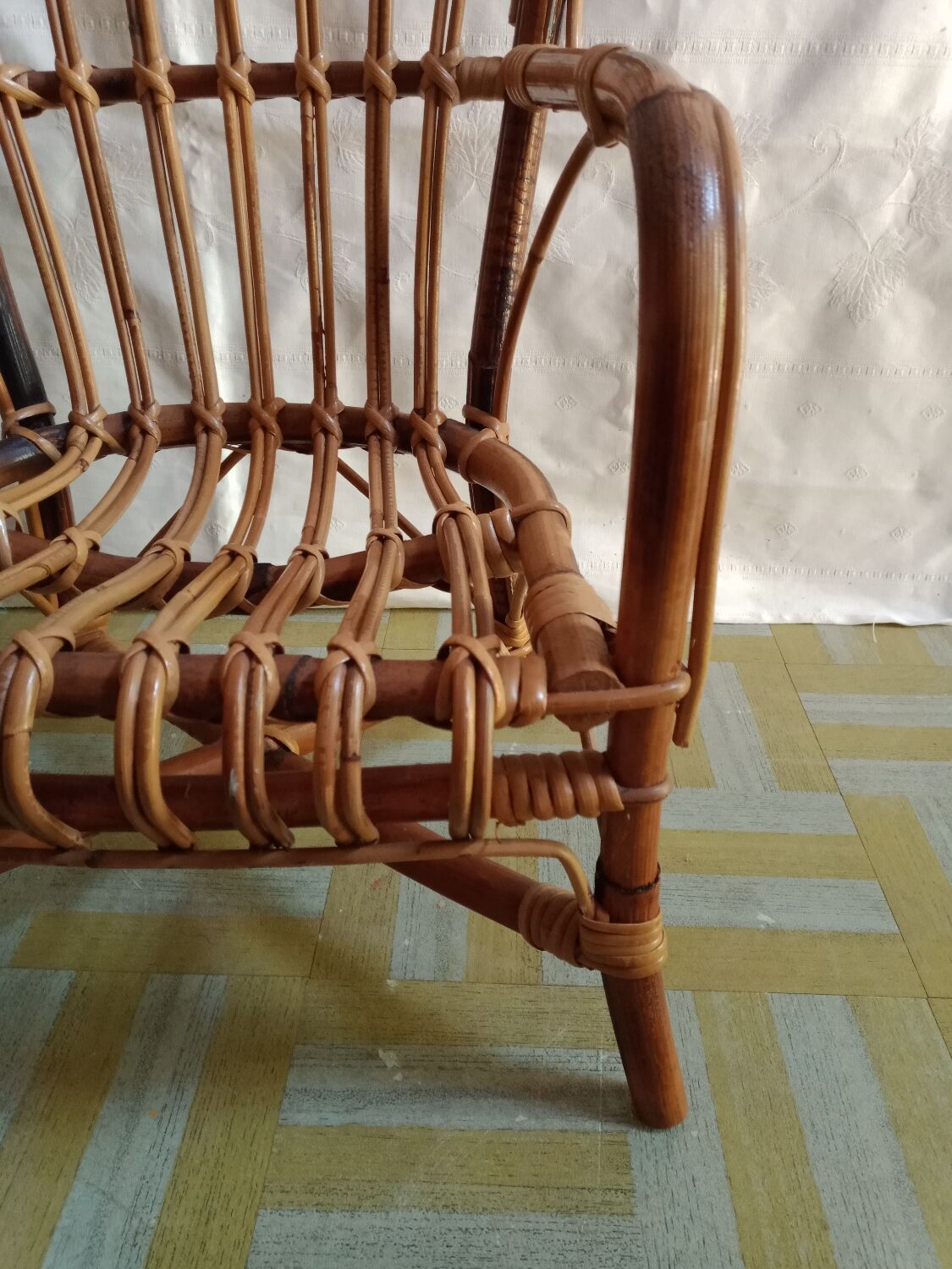 Bamboo armchair for children