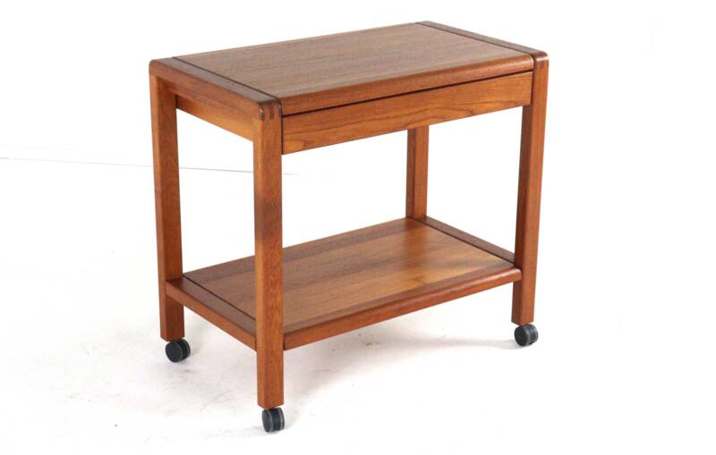 Teak trolley with drawer 'Grove' - danish design in teak