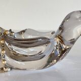 Empty crystal pocket in vintage bird shape