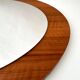 Mid-century wall mirror, oval mirror, Scandinavian design