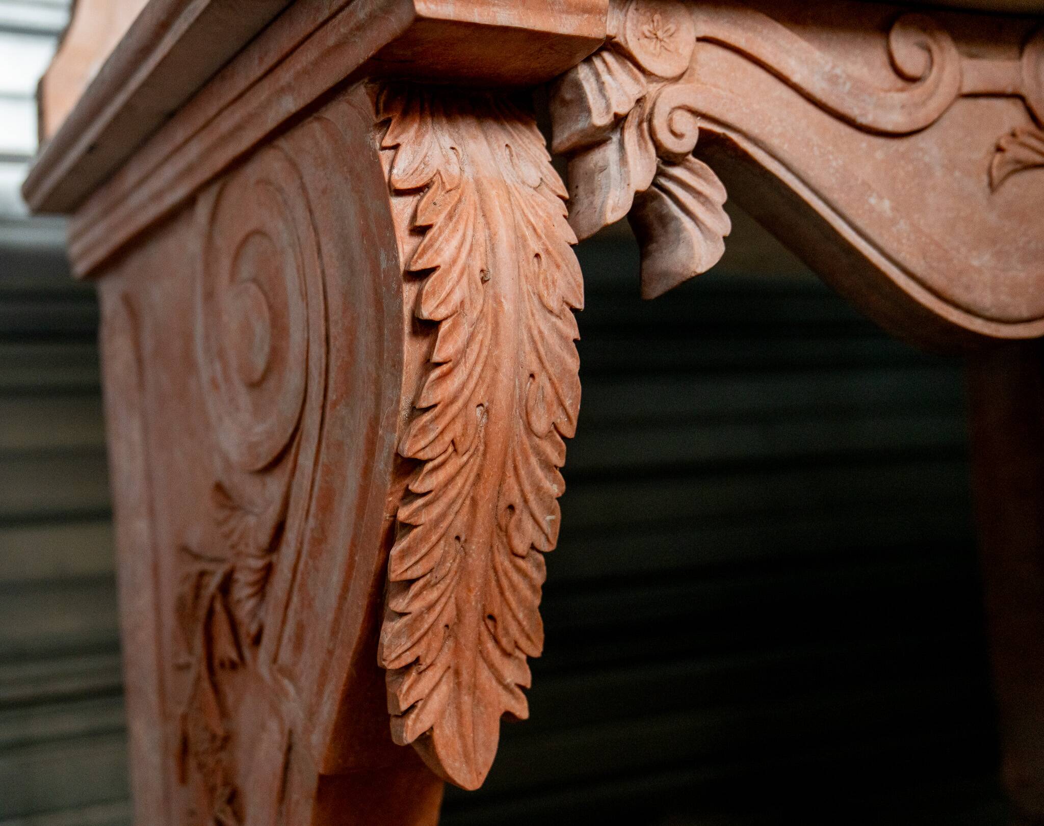 Louis XV style marble vanity unit