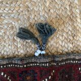 Tapis persan tissé à la main bordeaux et noir