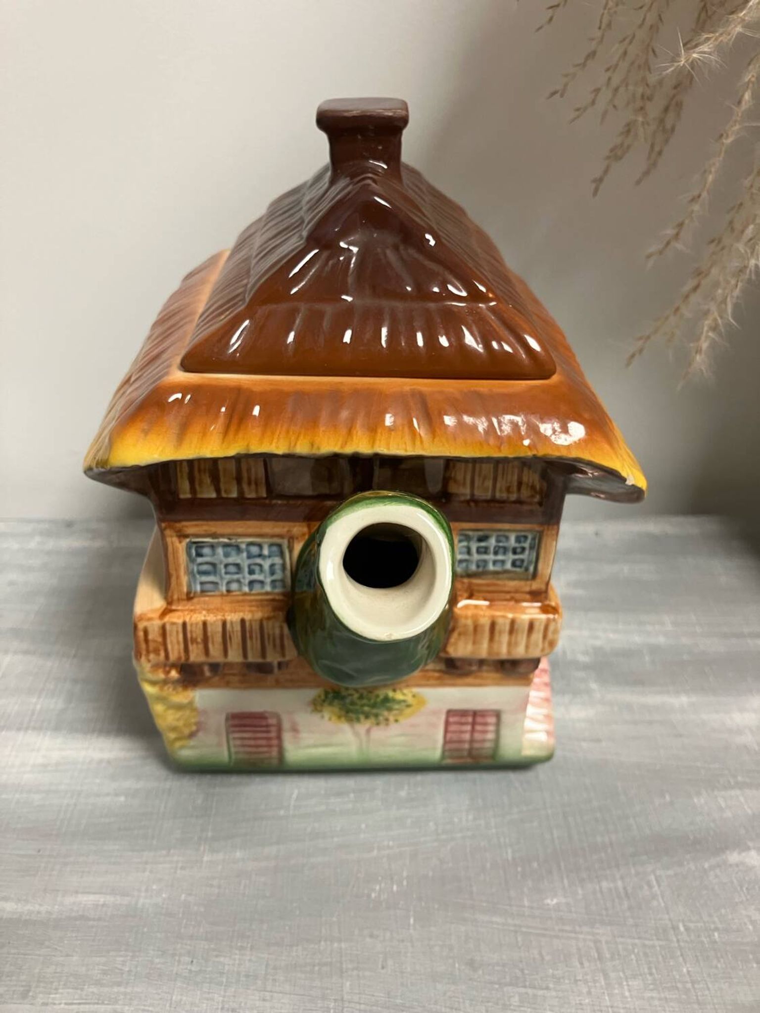 Vintage-Charmante théière-Forme maison-West Germany