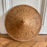 Asian hat vintage rattan canning