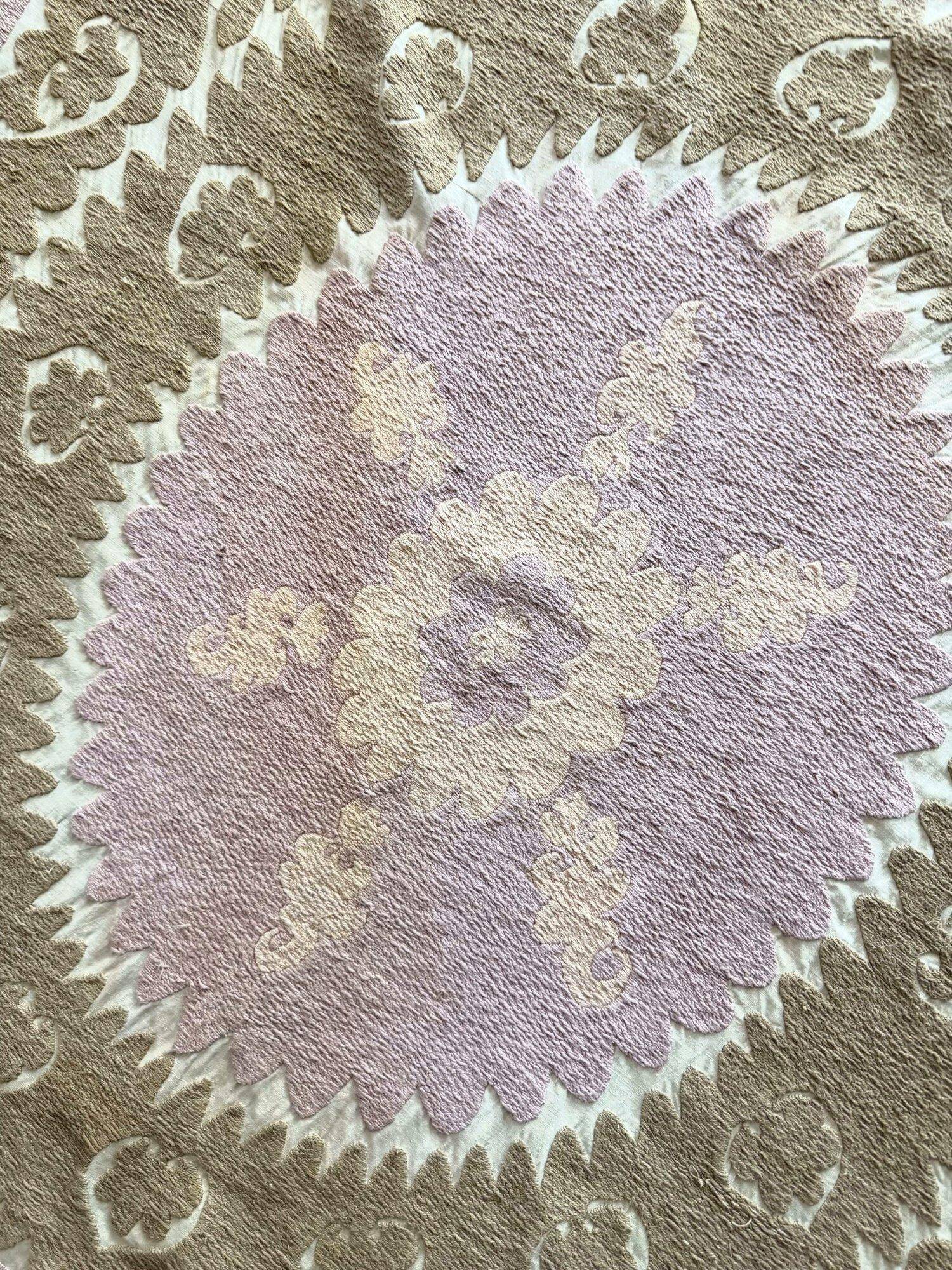 Vintage hand-embroidered tablecloth 145x159 cm
