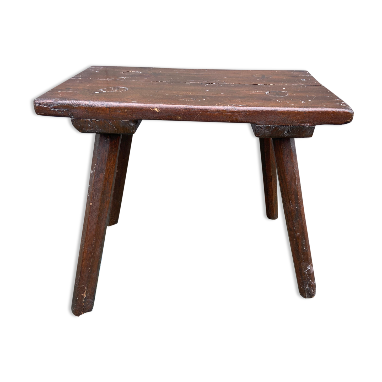 french farmer wooden stool stool farm fir wood vintage