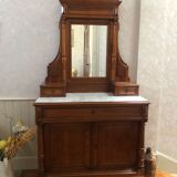 Wooden and marble dressing table