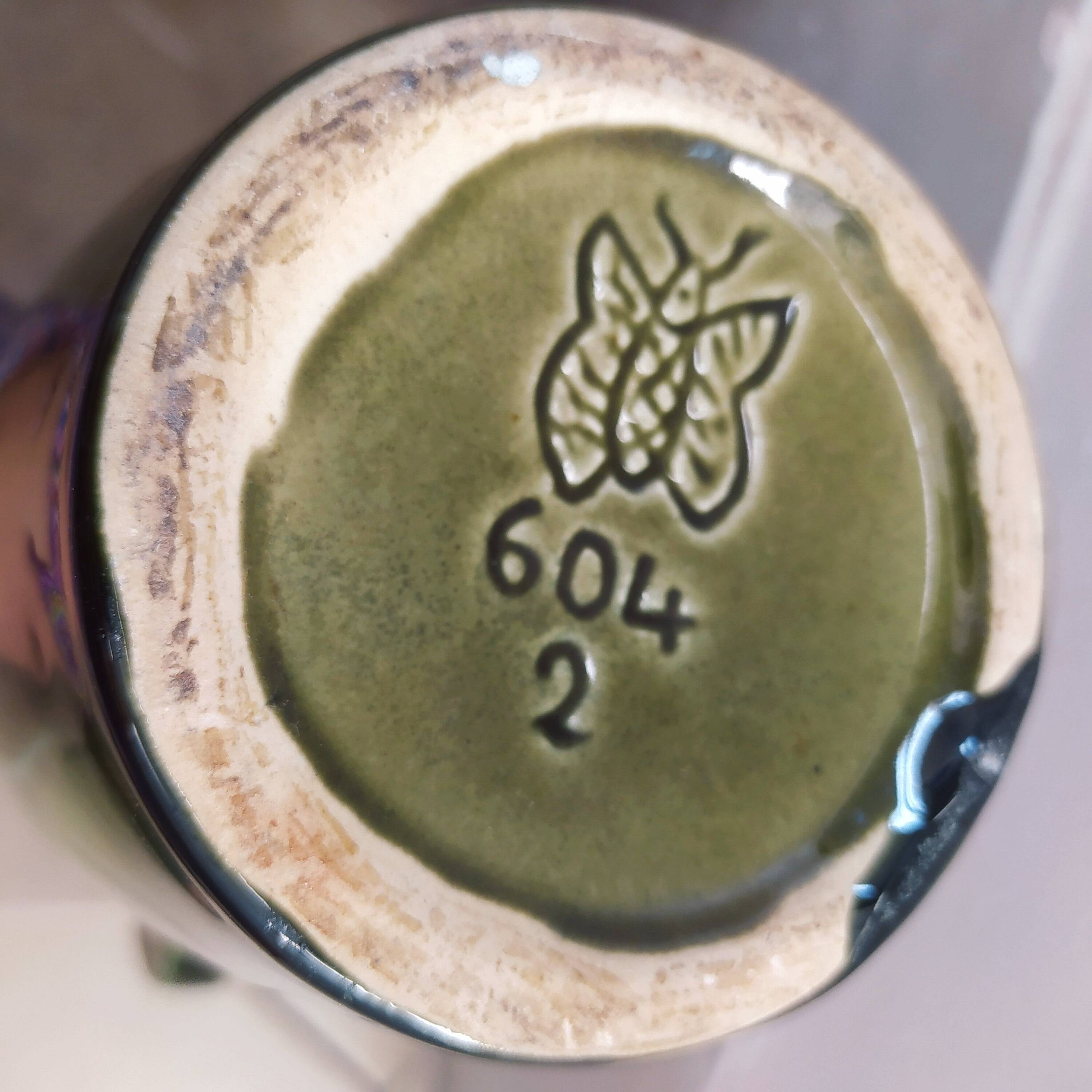 Large enameled ceramic vase 1940 Vierzon ceramic