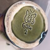 Large enameled ceramic vase 1940 Vierzon ceramic