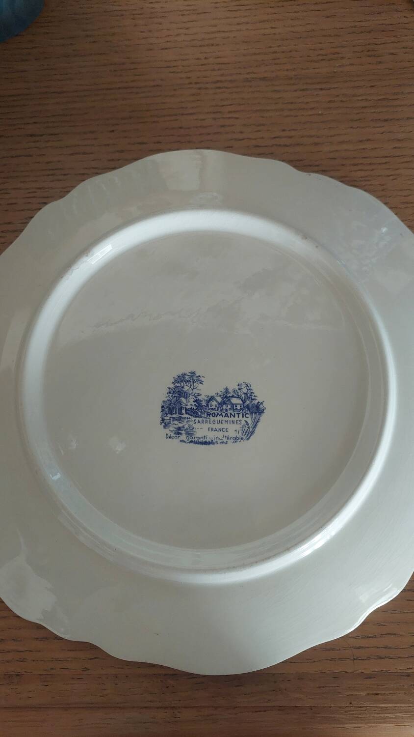 Sarreguemines Romantic model pie dish