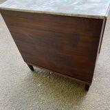 19th century Louis XVI mahogany and marble commode