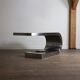 Rare Marzio Cecchi Steel Diapason Desk For Studio Most Firenze, 1970s