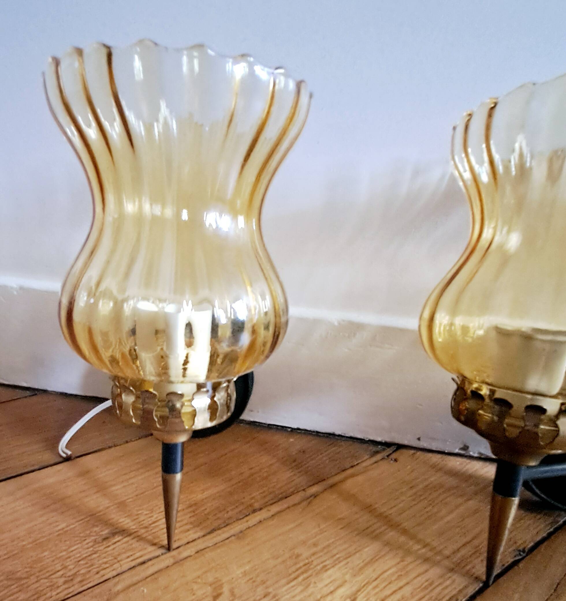 Four wall lights. 1950s