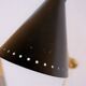 Vintage "Diabolo" wall apply in black metal and brass