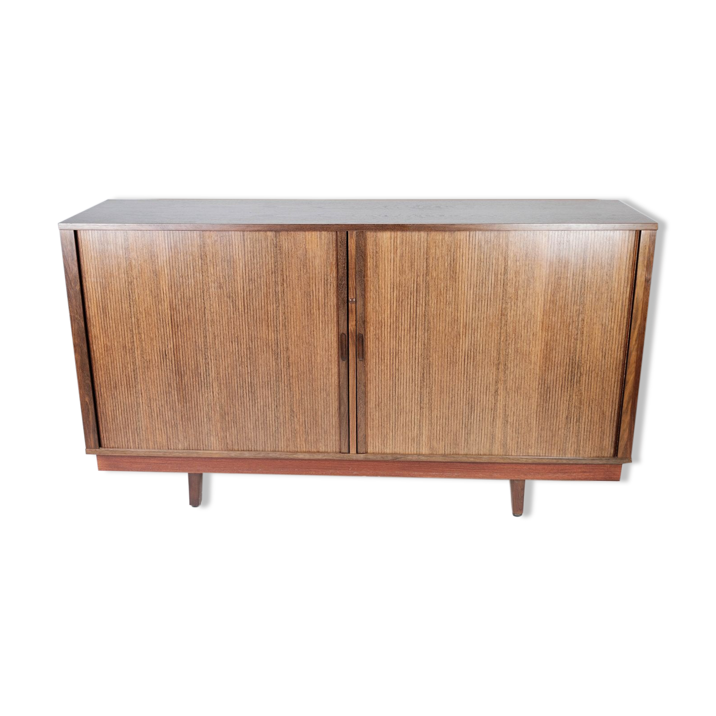 Low buffet with jealousies doors in rosewood from the 60s