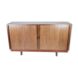 Low buffet with jealousies doors in rosewood from the 60s