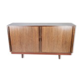 Low buffet with jealousies doors in rosewood from the 60s