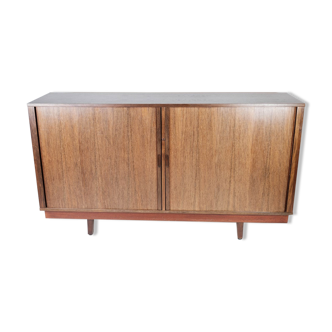 Low buffet with jealousies doors in rosewood from the 60s