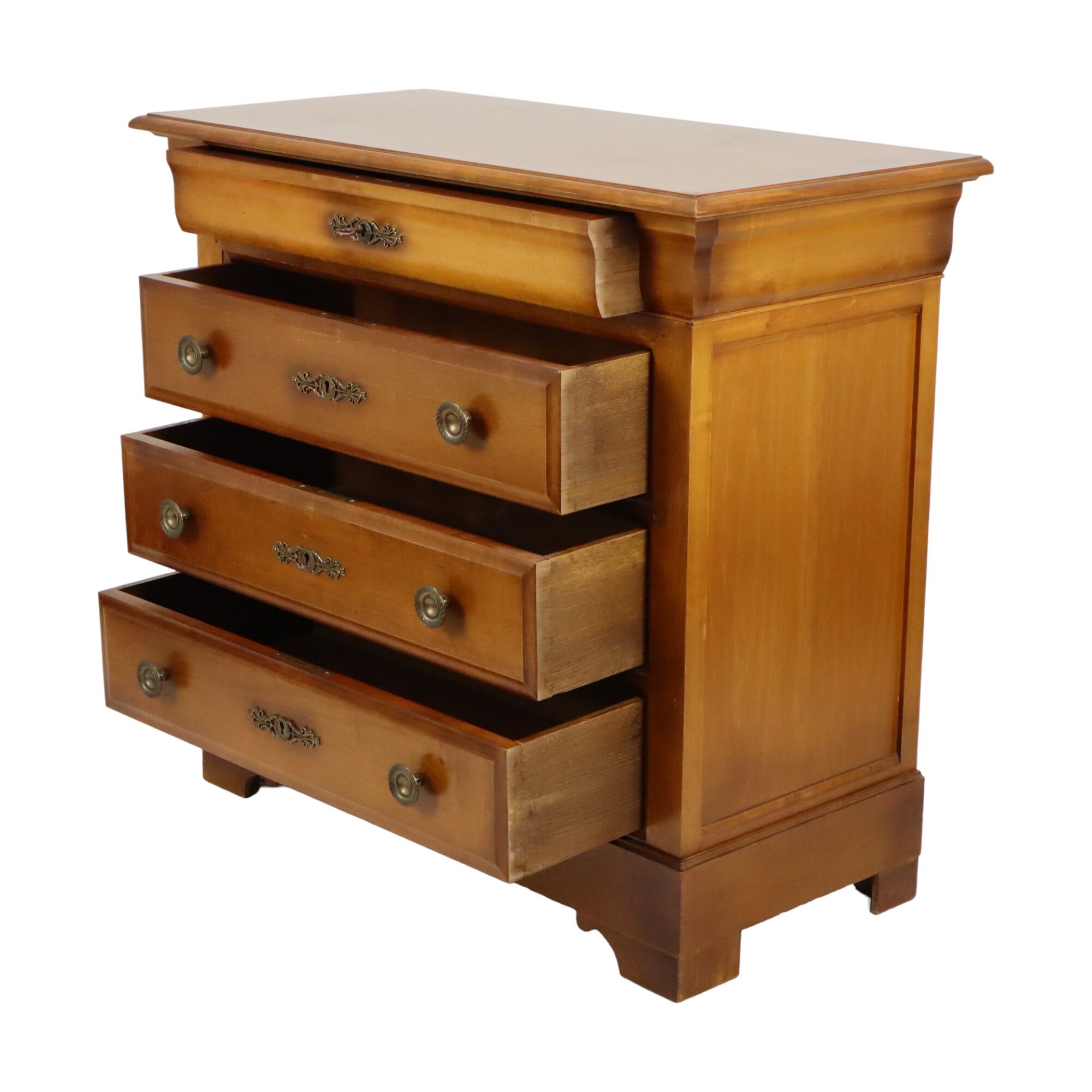 Solid Oak Chest of Drawers Chest of Drawers France Louis Philippe 4 Drawers 93cm