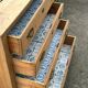 Raw wood chest of drawers