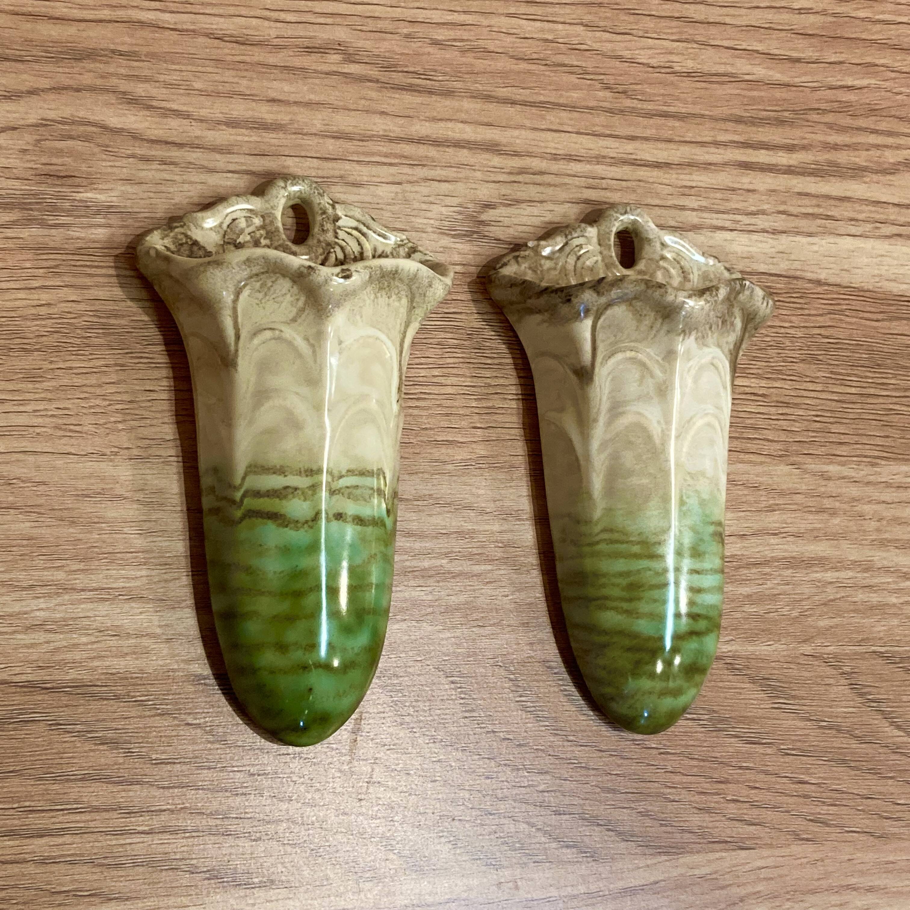 "art deco" vases pair.