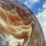 Fruit bowl in clichy blown glass paste