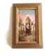 Oil painting on wood The Good Shepherd Christ Late 19th century