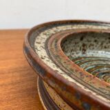 Danish studio pottery bowl from the mid-century by Erik Askholm, 1960s