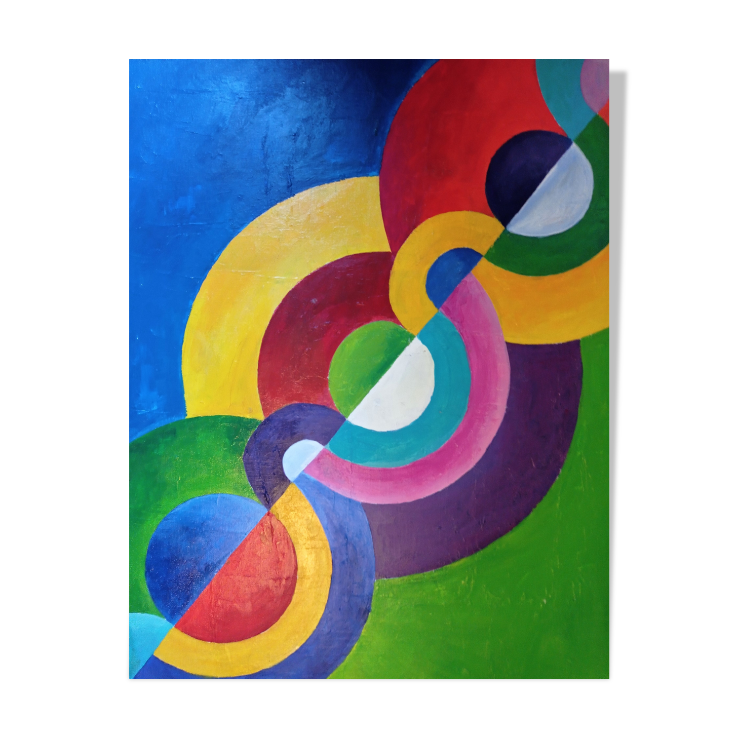 Painting delaunay orphism style