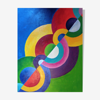 Painting delaunay orphism style