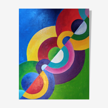 Peinture style orphisme Delaunay